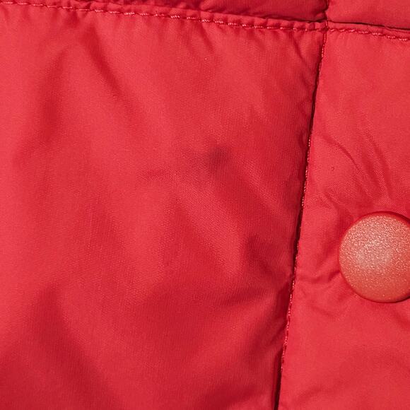 Lands' End Girl's Puffer Vest Size Large Pink Snap Up with Pockets Goose Down - Picture 4 of 8